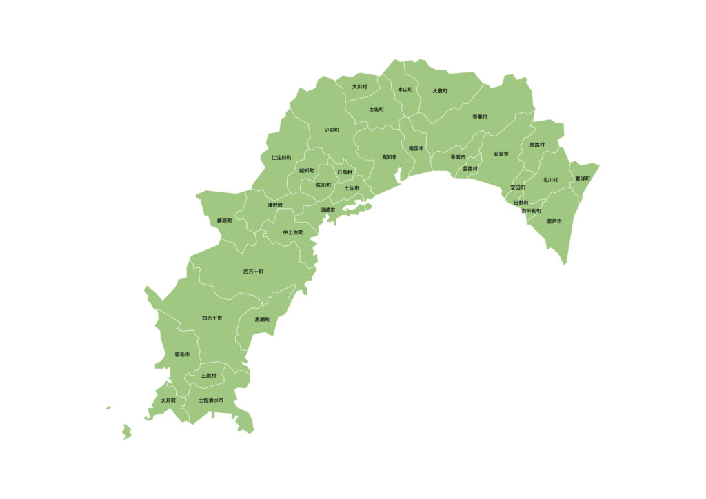 高知県探偵調査対応エリア