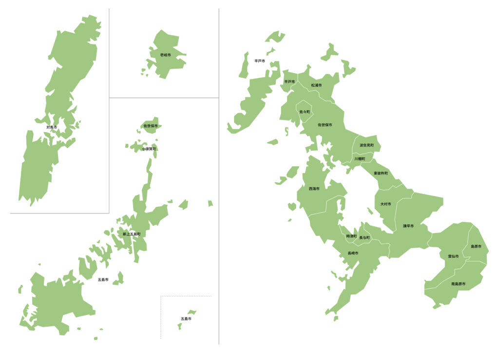 長崎県探偵調査対応エリア