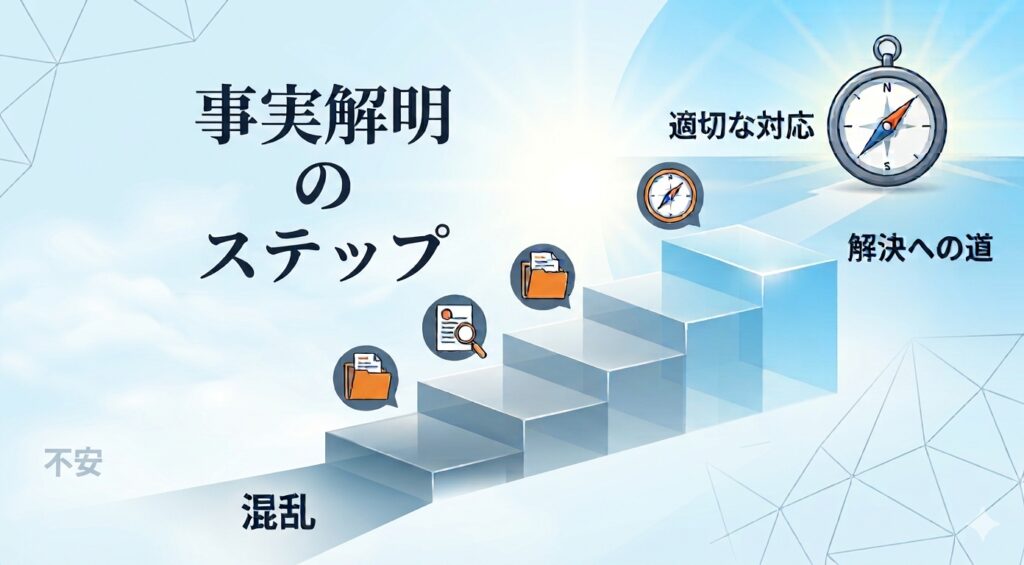 事実解明のステップ
